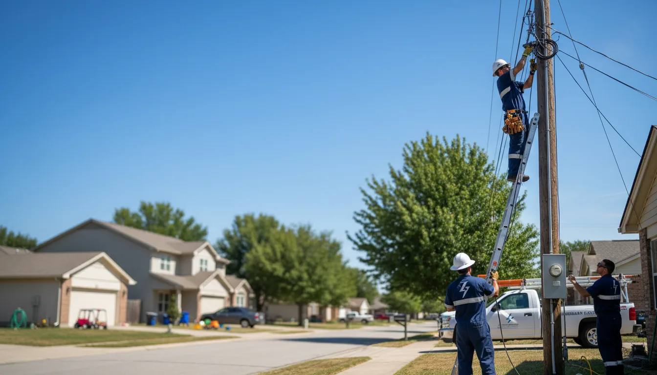 Residential electrician providing installation services in Tate, GA